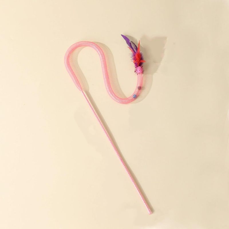 Photo 1 of Feather pet Supplies Pack of 3, cat Toy with Elastic Rope, cat Teaser Stick, Catnip for Easy Grinding and bite