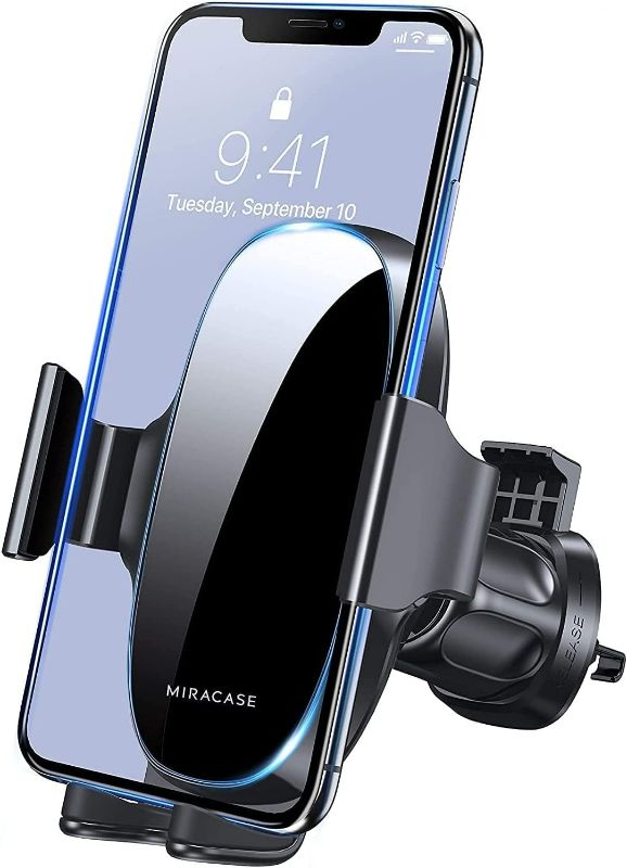 Photo 1 of Miracase Upgraded-2nd Generation Universal Phone Holders for Your Car, 3 in 1 Air Vent Car Phone Holder Mount Compatible with iPhone 17/16/15/14/13/12/11 Series and All Phones