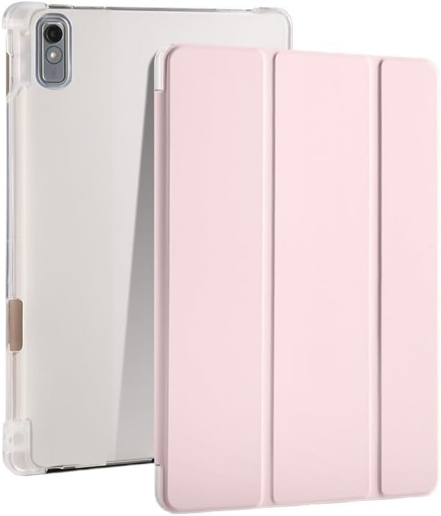Photo 1 of Trifold PU Leather Soft Back Stand Tablet Cover Case Suitable for Lenovo Tab P11 Gen 2 TB-350FU 11.5" Case with Pen Holder (Color : Pink, Size : P11 2022 (11.5))