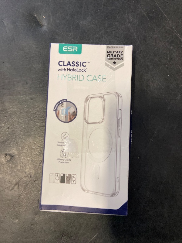 Photo 1 of ESR for iPhone 14/iPhone 13 Case, Compatible with MagSafe, Classic Hybrid Magnetic Mobile Phone Case iPhone 14/13 Case, Military Standard, Drop Protection, Clear