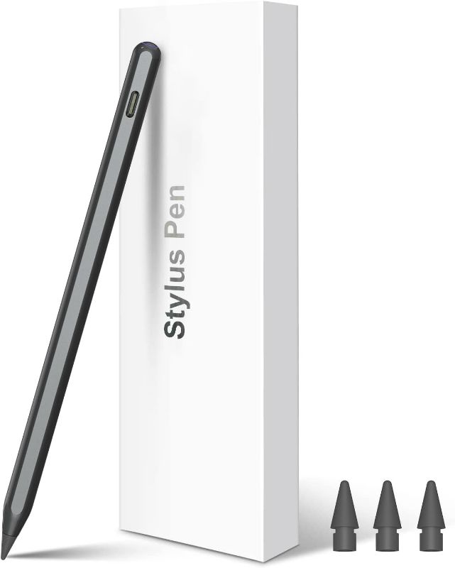 Photo 1 of Pencil 2nd Generation Wireless Charging, Pencil for iPad with Tilt & Palm Rejection, Magnetic Stylus Pen Compatible with ipad Air 3/4/5, ipad Mini 5/6, ipad 6/7/8/9/10, ipad Pro 11/12.9 (Black)