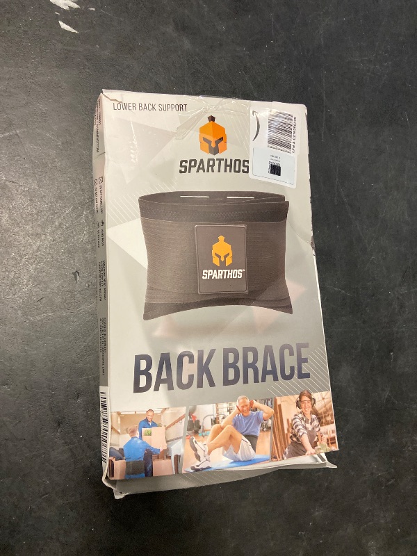 Photo 1 of Sparthos Back Brace for Lower Back Pain - Immediate Relief from Sciatica, Herniated Disc - w/Lumbar Support Pad - For Home & Lifting At Work - For Men & Women - Fits 52–59 Waist (XL, Check Sizing)