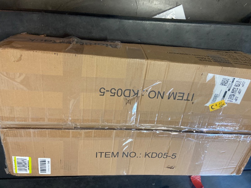 Photo 1 of 5 Tier Foldable Storage Shelves, Expandable Folding Shelving Units with Wheels, Changeable into 2 Shelf Units, Collapsible Adjustable Storage Rack Metal Shelves for Storage, Pantry, Garage, Kitchen