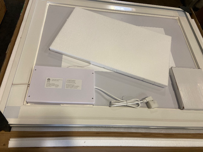 Photo 1 of LED Bathroom Mirror 40"x 32", Front Lit and Backlit LED Mirror with Lights,Stepless Dimmable,Anti-Fog, Shatter-Proof, Memory, 3 Colors Lighted Vanity Mirror (Horizontal/Vertical)