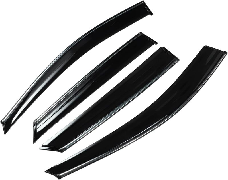 Photo 1 of Window Deflectors for Hyundai Tucson 2010-2015 Vent Visors Black Rain Guards Reinforced Acrylic 4 Pcs