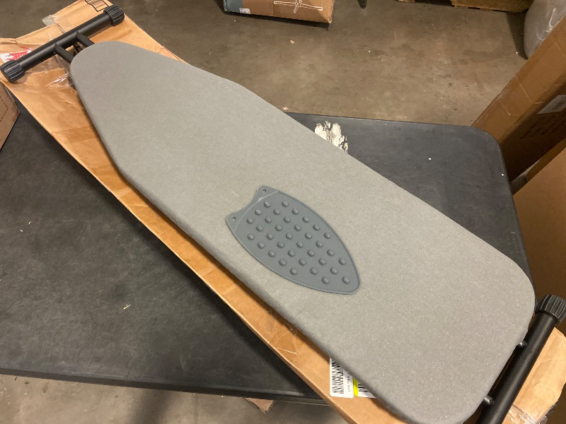Photo 1 of Ironing Board, Compact and Space Saver,Size 13 x 43, Metal Construction Ironing Boards with Extra Thick Heavy Duty Padded, Stable Structure,Skid Feet, Premium Iron Board,Grey