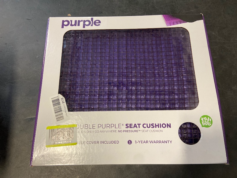 Photo 1 of Purple Double Seat Cushion | Pressure Reducing Grid Designed for Ultimate Comfort | Designed for Office Chairs | Made in The USA