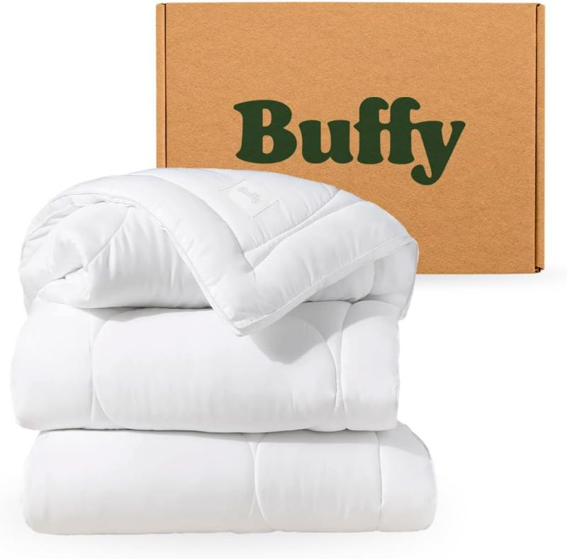 Photo 1 of Buffy Cloud Cooling Comforter Queen/Full- White Comforter Queen for Hot Sleepers, Machine Washable Lightweight Fluffy All-Season Temperature-Regulating Eucalyptus Lyocell Duvet Insert