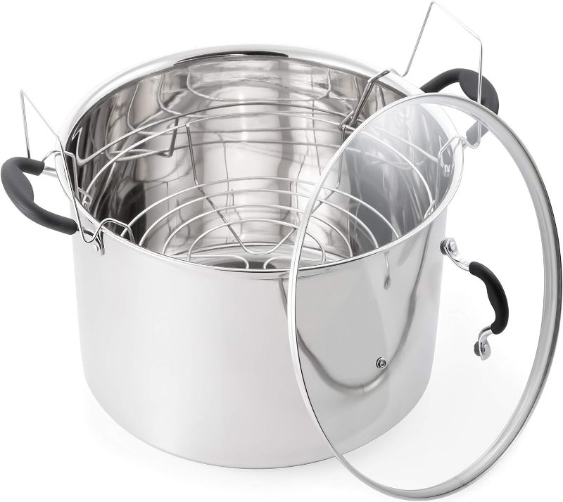 Photo 1 of Prep•N•Cook by McSunley 21.5Qt Induction Stainless Steel Water Bath Canner
