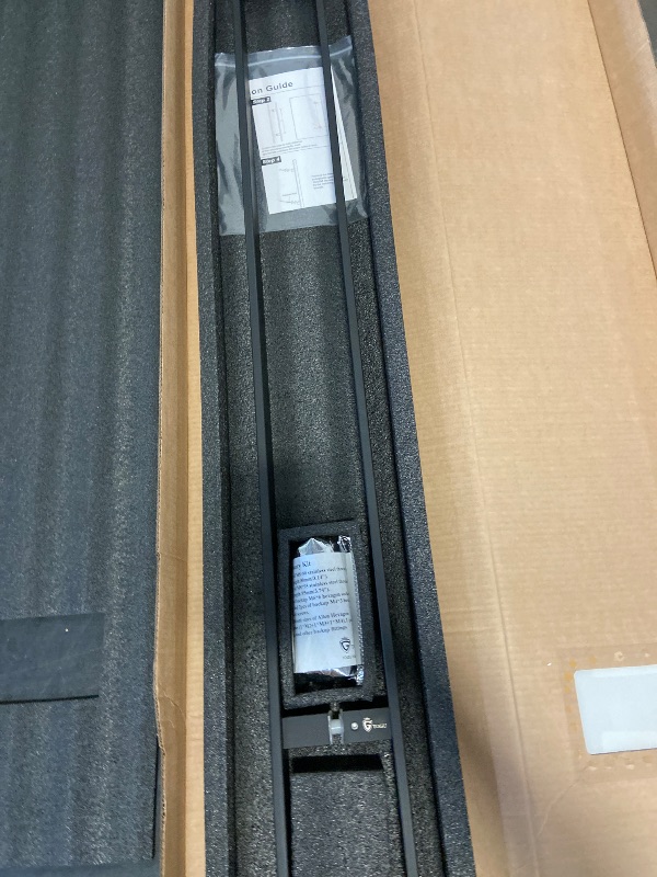 Photo 1 of Togu TG-6018 48 inches Solid Standoffs Heavy-Duty Commercial Grade-304 Stainless Steel Push Pull Door Handle/Barn Door Pull Handle/Glass Pulls, Matte Black Finish