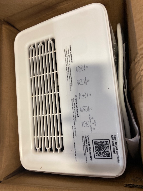 Photo 1 of Dehumidifier for Home, 2500-3000 Sq Ft, 60 Pints Max. Smart Compressor, Smart App-Controlled, With Drain Hose, Child Lock, Idea for Bedrooms, Basements, Laundry