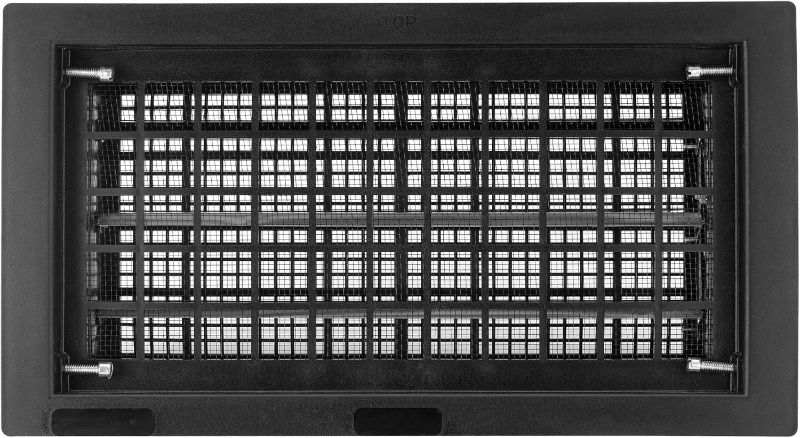 Photo 1 of 8" x 16" Automatic Foundation Vent for Ventilating Crawl Space Replacement Auto Air Vent, Black, 1 Pack