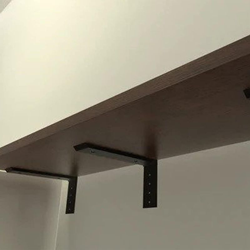 Photo 1 of WINKER Countertop Support Bracket 2 Pack Heavy Duty 3/8" Thick Hidden L Shelf Bracket 20" x 8" x 2.5" Metal Corbels for Quartz/Granite/Wood/Concrete/Laminate Countertops, Black (6 Hole)