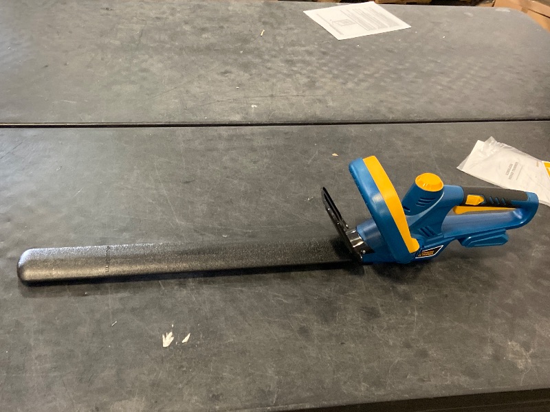 Photo 1 of Hedge Trimmer for Dewalt 20V Battery, Cordless Hedge Trimmer with 22'' Dual-Action Blade, 1600RPM, 3/5'' Cutting Width, Rotating Handle & Dual Switch Design (Battery Not Included) (Navy Blue)