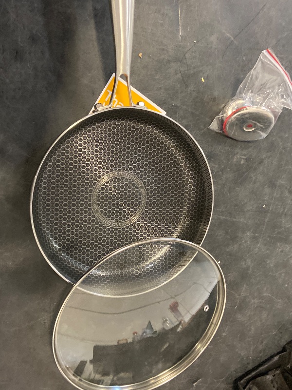 Photo 1 of COOKING KING 10-Inch Stainless Steel Pan, Hybrid Nonstick Frying Pan, Skillet, 3-Ply Clad Cookware, Even Heat Distribution, Dishwasher & Oven Safe, with Stay-Cool Handle, Induction Compatible