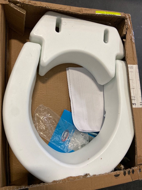 Photo 1 of Carex Toilet Seat Riser, 5.5 Inch, Toilet Seat Risers for Seniors, Raised Toilet Seat, Supports 300lbs, Slip-Resistant, Toilet Riser, Elevated Toilet Seats