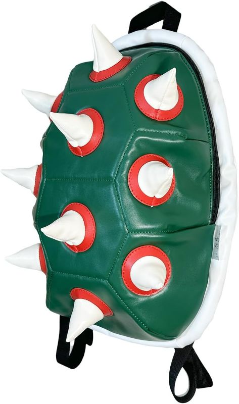 Photo 1 of Bowsette Koopa Backpack Super Crown Cool White Spiked Shell Daypack Cosplay Costume Accessory Prop