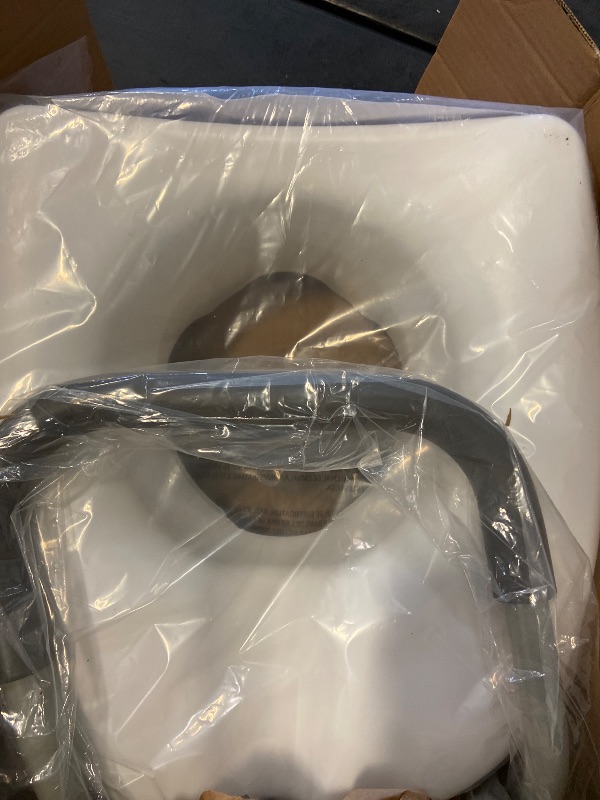 Photo 1 of Carex E-Z Lock Raised Toilet Seat With Handles, 5" Toilet Seat Riser with Arms, Handicap Raised Toilet Seat For Seniors and Elevated Toilet Seat