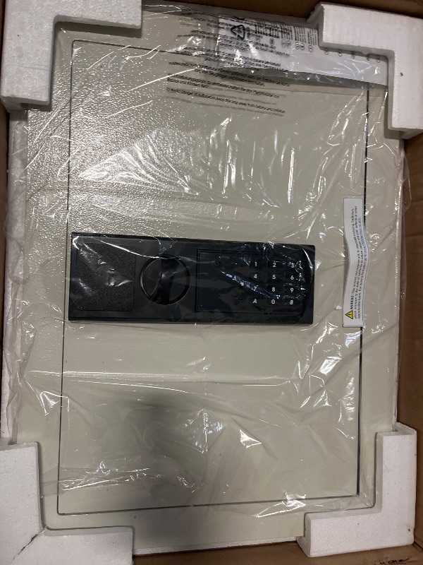 Photo 1 of In-Wall Safe - Home or Business Safe with LED Keypad and 2 Manual Override Keys - Protects Cash, Jewelry, Passports, and More by Paragon Safes (Cream)