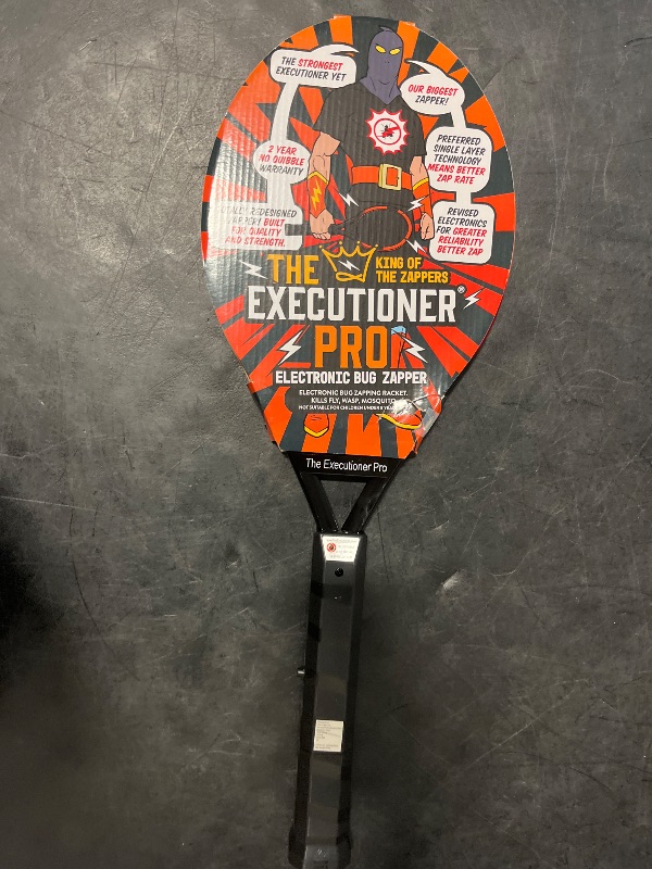 Photo 1 of Black Flag Electric Bug Zapper Rackets – Mosquito & Fly Swatter, Battery Operated (Black)