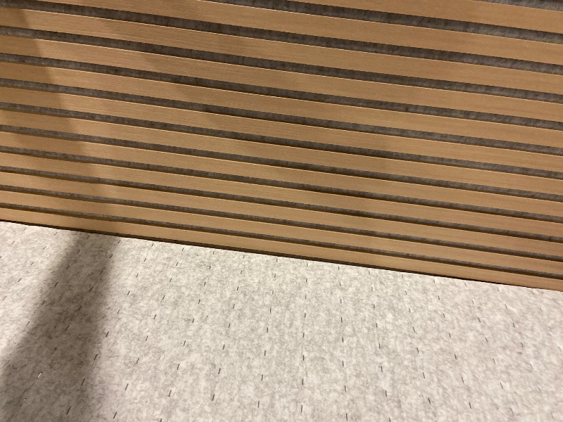 Photo 1 of AKUMAX 2 Pack Large Acoustic Panels- 96x24Inches 3D Wall Panels Wood Wall,Decorative Peel Soundproof Wall Panels (Classic Oak)