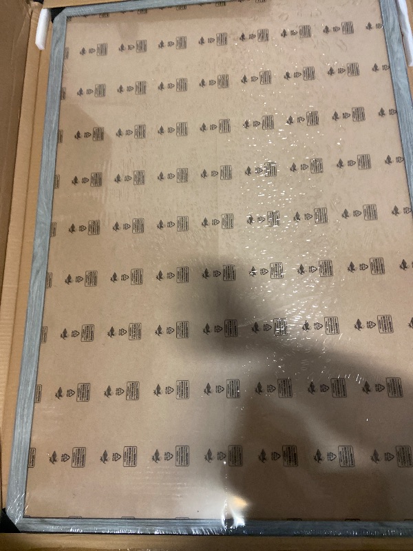 Photo 1 of 40 x 29 Poster Frame Rustic Blue, Retro 36 x 24in Picture Frame, Extra Large 24 by 36in Gallery Family Concert Portrait Photo Movie Poster Frame