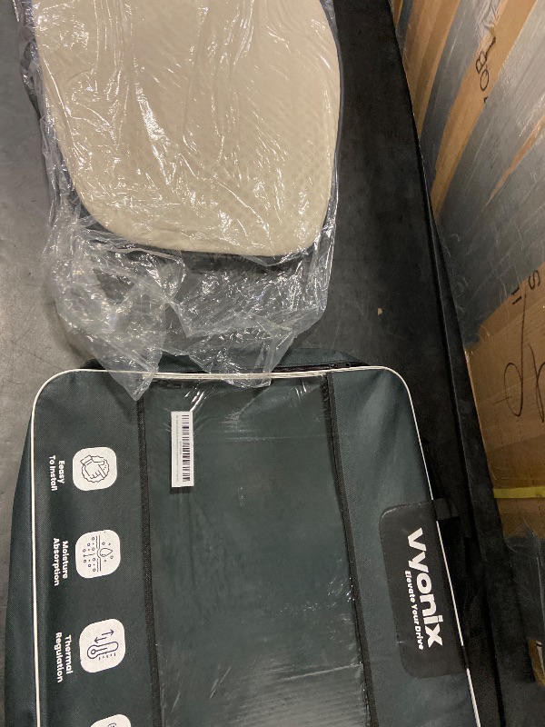 Photo 1 of Beaded seat covers for cars - Breathable with Massage, Anti-Sweat, and Back Support Features - Wooden beaded seat covers for trucks Sedans, SUVs - car seat beads Universal Fit (1 Unit - Royal Black)