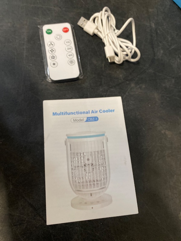 Photo 1 of JYew Portable Air Conditioners Evaporative Mini Room Air Conditioners,Portable AC Unit Air Cooler with 4 in 1 Humidifier Fan Conditioner, AC Portable for Room with 120° Rotating Function