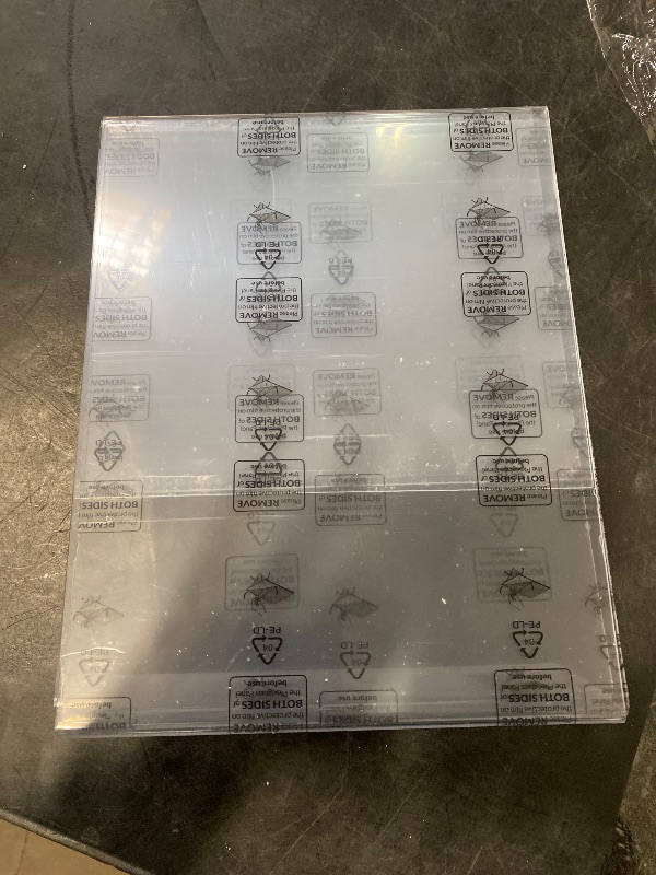 Photo 1 of 3 Pack Acrylic Sign Holder 8.5 x 11 Clear Display Table Signs Stand, Double Sided T Shape Flyer Holder Plastic for Picture Paper Frame Holder Home Office Menu Retail Show Fair, transparent