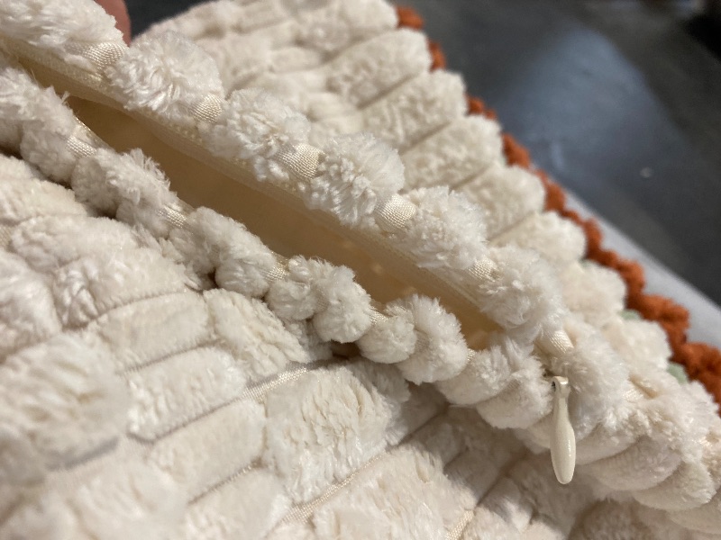 Photo 1 of Fancy Homi 4 Pack Multi Color Decorative Throw Pillow Covers 18x18 Inch for Living Room Couch Bed Sofa, Farmhouse Boho Fall Home Decor, Soft Striped Corduroy Square Cushion Case 45x45 cm