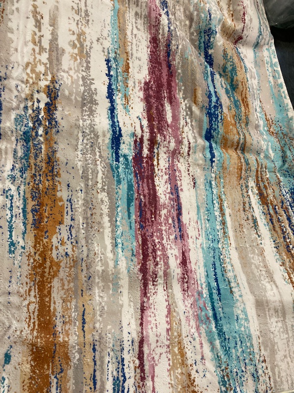 Photo 1 of 5 x 7 ft Area Rugs for Living Room, Colorful Modern Abstract Area Rug, Washable Kids Rugs for Playroom, Non Slip Soft Nursery Rug, Stain Resistant Large Carpet for Bedroom, Multi Color