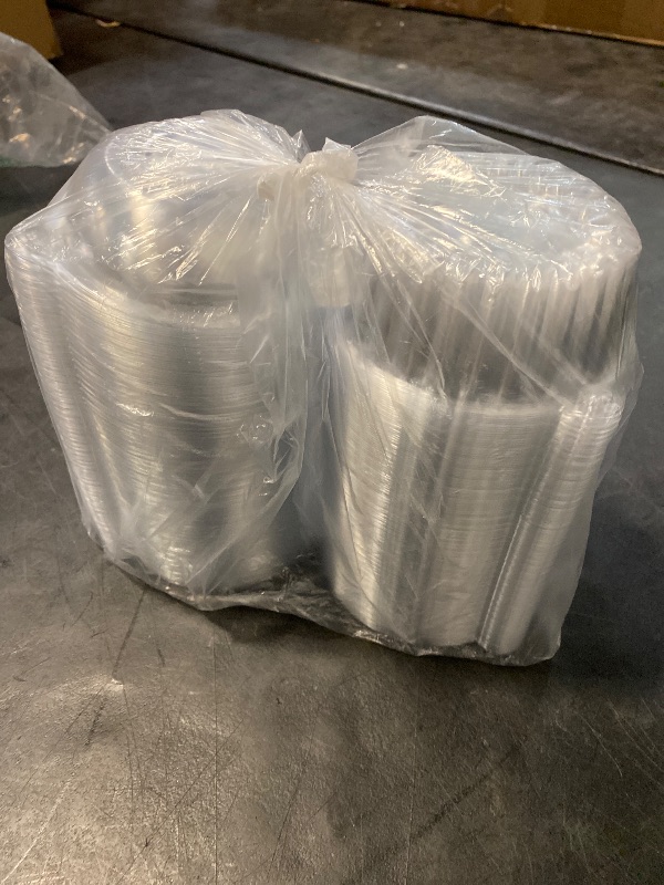 Photo 1 of 100 Pieces of Transparent Plastic Single Cupcake Cake Box Muffin Dome Holder Box