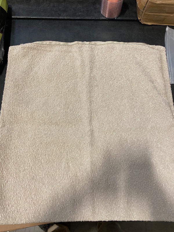 Photo 1 of Foindtower Set of 2, Decorative Textured Boucle Throw Pillow Covers Accent Solid Pillow Cases Neutral Cozy Couch Cushion Case for Chair Sofa Bedroom Living Room Home Decor 24 x 24 Inch Ivory Beige
