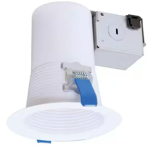 Photo 1 of CEZ 4 in. White Recessed Light Canless EZ-Trim GU10 Lamp-Based Direct Mount