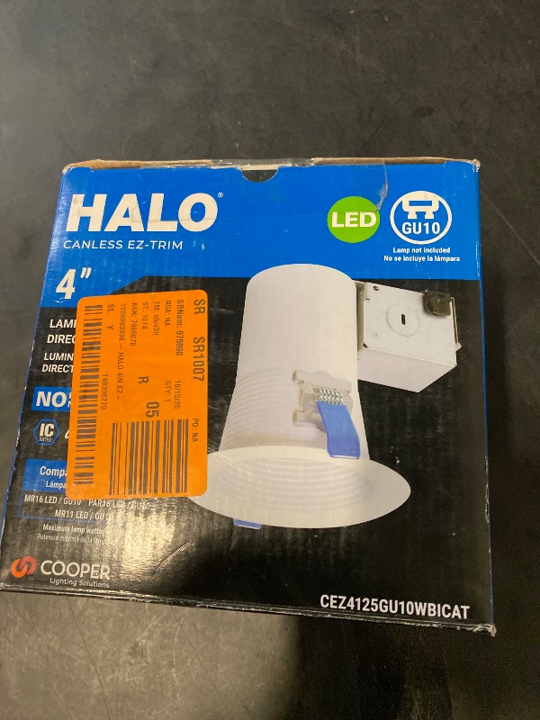 Photo 1 of CEZ 4 in. White Recessed Light Canless EZ-Trim GU10 Lamp-Based Direct Mount