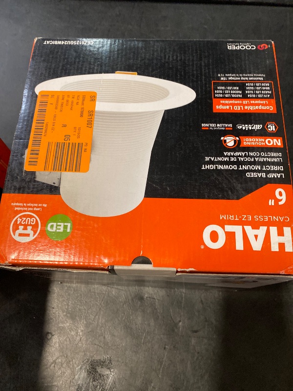 Photo 1 of CEZ 6 in. White Recessed Light Canless EZ-Trim GU24 Lamp-Based Direct Mount