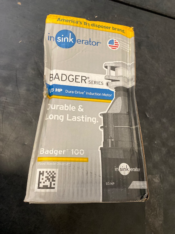 Photo 1 of Badger 100, 1/3 HP Continuous Feed Kitchen Garbage Disposal, Badger Series