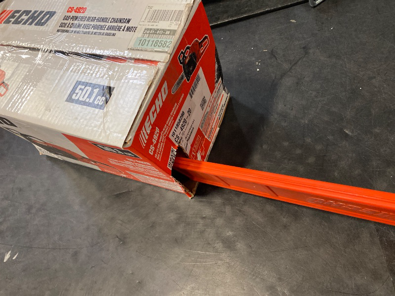 Photo 1 of 20 in. 50.1 cc 2-Stroke Gas Rear Handle Chainsaw