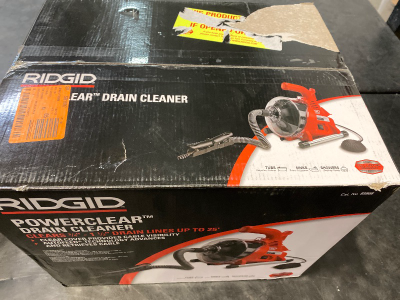 Photo 1 of PowerClear 120-Volt Drain Cleaning Snake Auger Machine for Heavy Duty Pipe Cleaning for Tubs, Showers, and Sinks