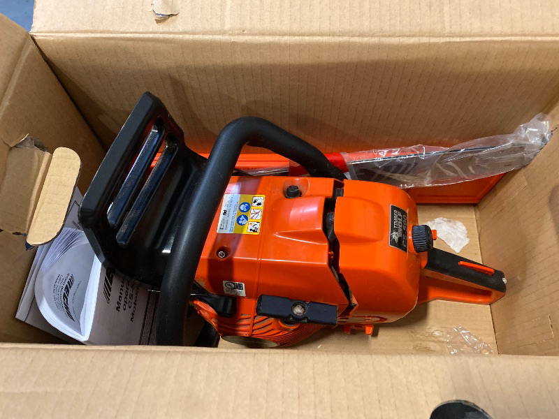Photo 1 of 20 in. 59.8 cc Gas 2-Stroke Rear Handle Timber Wolf Chainsaw