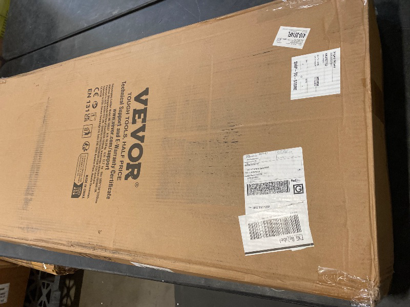 Photo 1 of 20.3FT VEVOR Telescoping Ladder, Aluminum Lightweight Extension Ladder, Multi-button Retraction Collapsible Ladder, 419 LBS Capacity with Non-slip Feet, Portable Compact Ladders for Home, RV, Loft