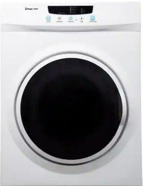 Photo 1 of Compact 3.5 cu. ft. Electric Dryer in White