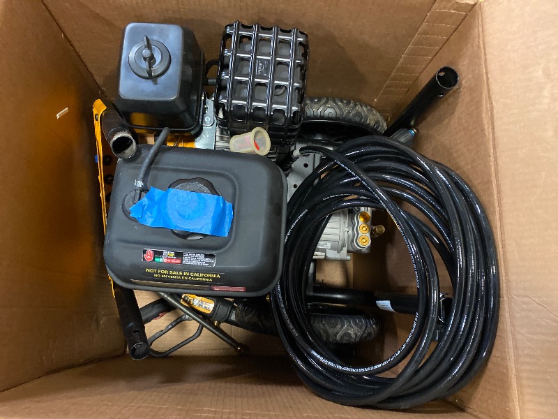 Photo 1 of 3400 PSI 2.5 GPM Gas Cold Water Pressure Washer with DeWalt 210 Engine