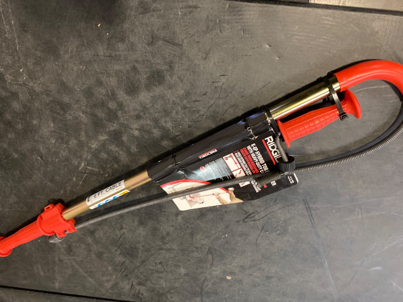 Photo 1 of K-6p  Toilet Snake Auger, Cable Extends to 6 ft. with Integrated Bulb Head (Manual or Cordless Drill Operated)