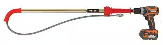 Photo 1 of K-6p Toilet Snake Auger, Cable Extends to 6 ft. with Integrated Bulb Head (Manual or Cordless Drill Operated)