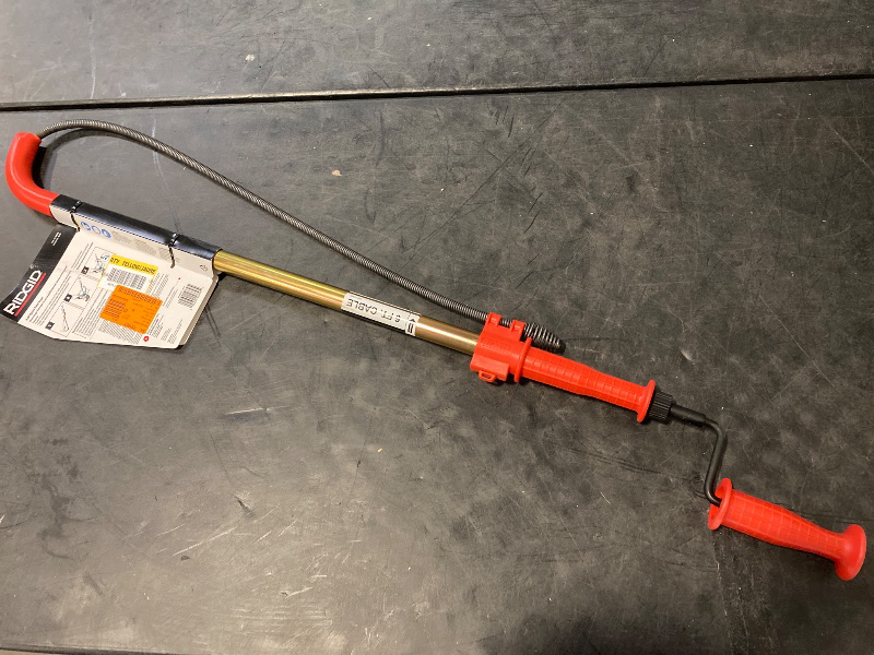 Photo 1 of K-6p Toilet Snake Auger, Cable Extends to 6 ft. with Integrated Bulb Head (Manual or Cordless Drill Operated)