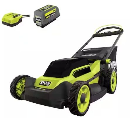 Photo 1 of 40V HP Brushless 20 in. Cordless Battery Walk Behind Push Lawn Mower with 6.0 Ah Battery and Charger