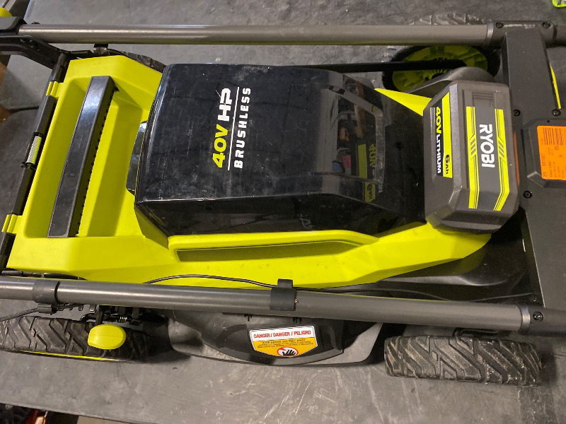 Photo 1 of 40V HP Brushless 20 in. Cordless Battery Walk Behind Push Lawn Mower with 6.0 Ah Battery and Charger