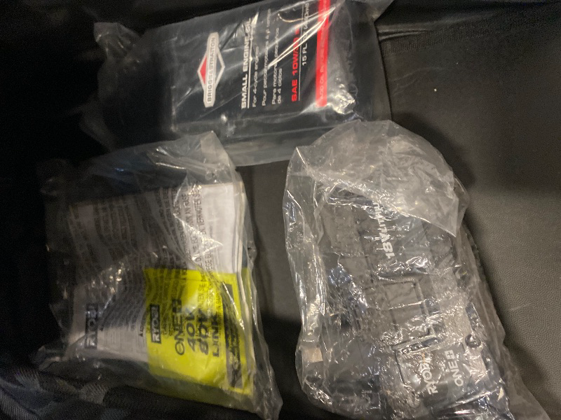 Photo 1 of ONE+ HP 18V Brushless 16 in. Cordless Walk Behind Push Mower w/ UV Resistant Cover, (2) 4.0 Ah Batteries & (1) Charger