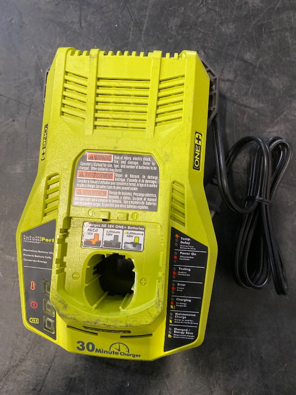 View 2 of Ryobi 18 Volt P118 Dual-chemistry Lithium Ion OEM Battery Charger